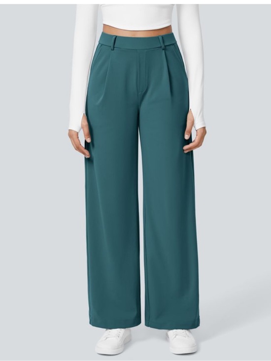 HALARA Pants - Halara Wide Leg High-Waist Trouser Pants